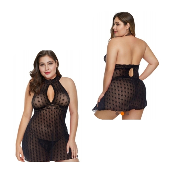 Beautiful Plus size lingerie - black - Picture 2 of 5
